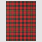 Wallace tartan red black plaid tissuepapier (Voorkant)
