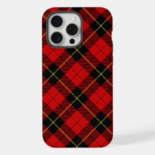 Wallace tartan rood zwart geruit iPhone 15 pro max case