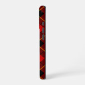 Wallace tartan rood zwart geruit iPhone hoesje (Linkerkant)