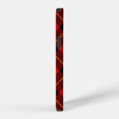 Wallace tartan rood zwart geruit iPhone hoesje (Rechterkant)