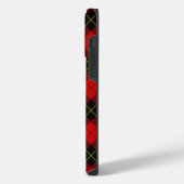 Wallace tartan rood zwart geruit iPhone hoesje (Linkerkant)