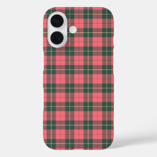 Wallace Tartan Roze en Green Pset iPhone 16 Hoesje