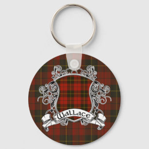Wallace Tartan Schild Sleutelhanger