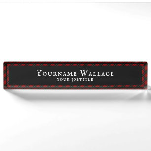 Wallace Tartan Schotse Clan Plaid Naambordje