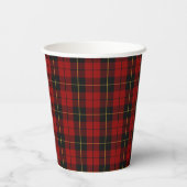 Wallace Tartan Schotse Clan Plaid Papieren Bekers (Achterkant)