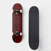 Wallace Tartan Schotse Clan Plaid Persoonlijk Skateboard (Voorkant)