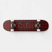 Wallace Tartan Schotse Clan Plaid Persoonlijk Skateboard (Horizontaal)