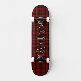 Wallace Tartan Schotse Clan Plaid Persoonlijk Skateboard