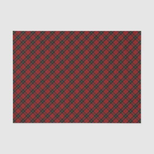 Wallace Tartan Schotse Clan Plaid Tissuepapier (Voorkant)
