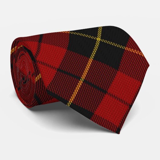 Wallace Tartan Scottish Clan patroonpatroon off Stropdas (Opgerold)
