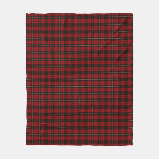 Wallace Tartan Scottish Clan Pset Pattern Fleece Deken (Voorkant)