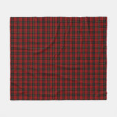 Wallace Tartan Scottish Clan Pset Pattern Fleece Deken (Voorkant (Horizontaal))