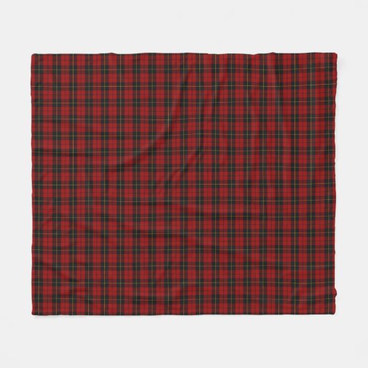 Wallace Tartan Scottish Clan Pset Pattern Fleece Deken (Voorkant (Horizontaal))