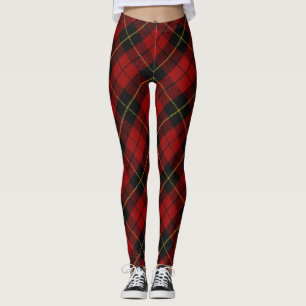 Wallace Tartan Scottish Clan Pset Pattern Leggings