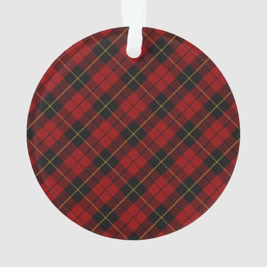 Wallace Tartan Scottish Clan Pset Pattern Ornament (achterkant)