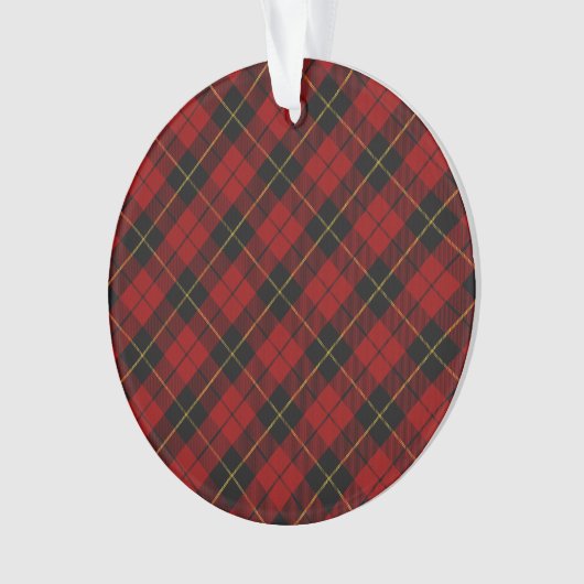 Wallace Tartan Scottish Clan Pset Pattern Ornament (voorkant)