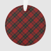 Wallace Tartan Scottish Clan Pset Pattern Ornament (voorkant)