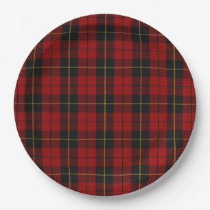 Wallace Tartan Scottish Clan Pset Pattern Papieren Bordje