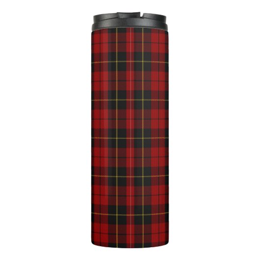 Wallace Tartan Scottish Clan Pset Pattern Thermosbeker (Achterkant)
