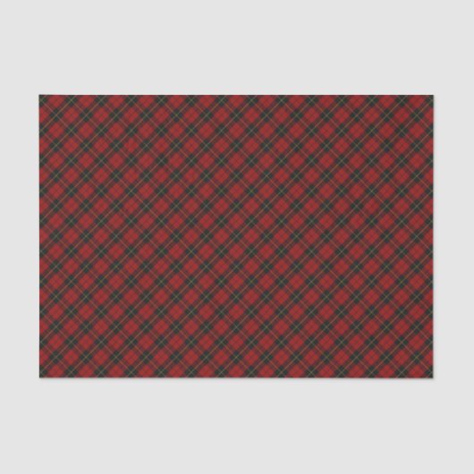 Wallace Tartan Scottish Clan Pset Pattern Tissuepapier (Voorkant)