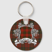 Wallace Tartan Shield Sleutelhanger (Voorkant)