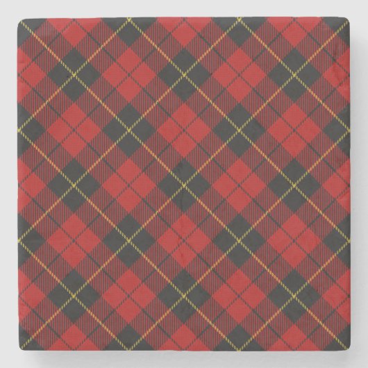 Wallace Tartan Stenen Onderzetter (Voorkant)