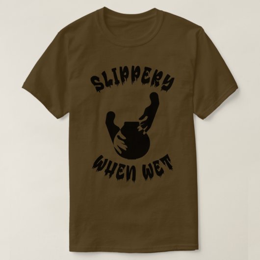 WallaceR2 Slippery bij natte klei 1B T-shirt (Design voorkant)