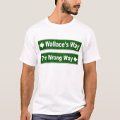 Wallace's Way Street Sign Clan Shirt (Voorkant)