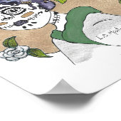 Wallart poster Geisha Halloween (Hoek)