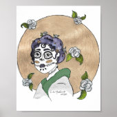 Wallart poster Geisha Halloween (Voorkant)