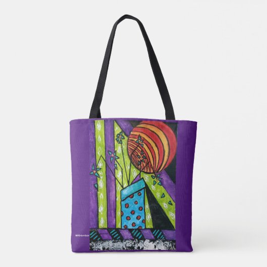 Wallbloem Tote Bag (Achterkant)