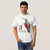 Wallcreeper Tichodroma muraria op mijn lijst van v T-shirt (Voorkant volledig)