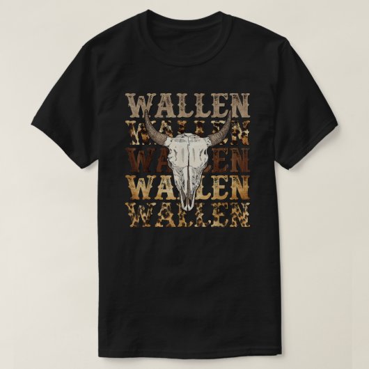 Wallen Western Cow Skull T-shirt (Design voorkant)