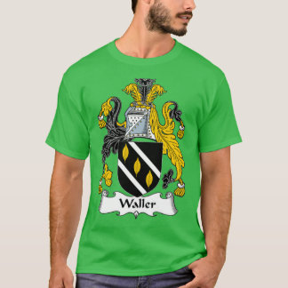Waller Coat of Arms Family Crest  T-shirt