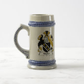 Waller Coat of Arms Stein - Family Crest Bierpul (Links)