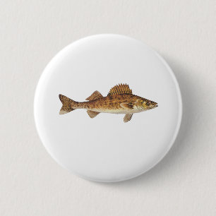 Walleye Art Ronde Button 5,7 Cm