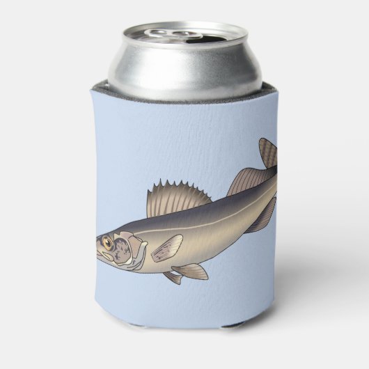 Walleye Fish Blikjeskoeler (Blikje Achterkant)