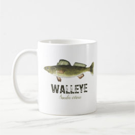 Walleye Fish Modern Fisherman Angler Koffiemok