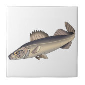 Walleye Fish Tegeltje (Voorkant)