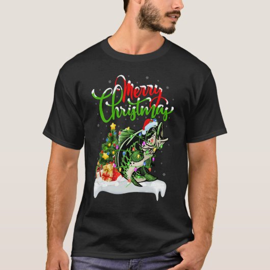 Walleye Fish   Xmas Decorations Santa Walleye Chri T-shirt (Voorkant)