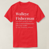 Walleye Fisherman Definition T-shirt (Design voorkant)