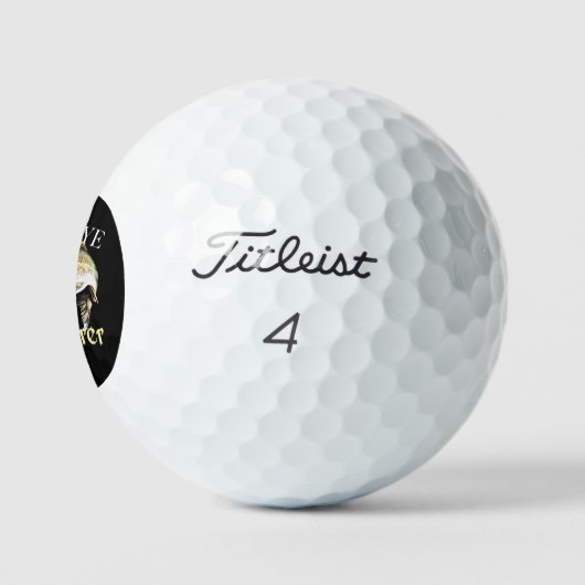 Walleye fluisteraar donkere achtergrond golfballen (Logo)