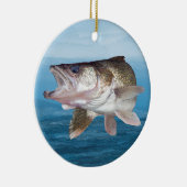 Walleye Gevist Keramisch Ornament (Rechts)