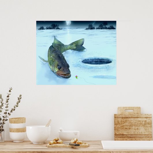 Walleye Ice Poster (Keuken)
