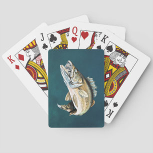 Walleye in Rocky Habitat Pokerkaarten