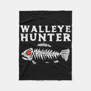 Walleye Jager Vissen Vis Liefhebber Visser Mannen  Fleece Deken
