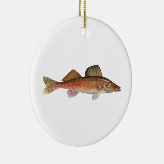 Walleye Keramisch Ornament (Rechts)