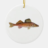 Walleye Keramisch Ornament (Voorkant)
