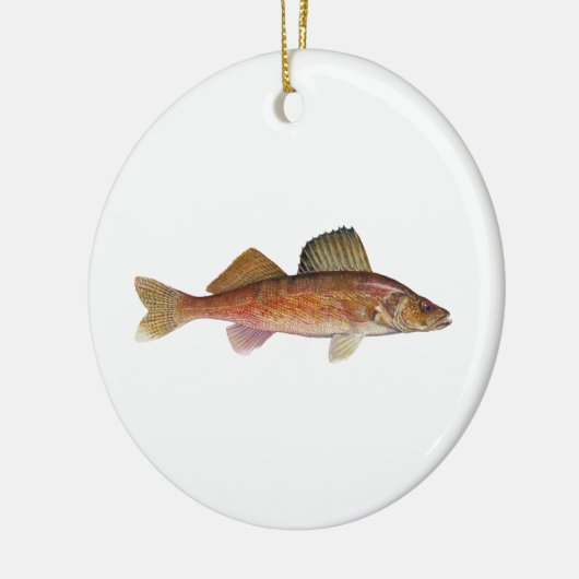Walleye Keramisch Ornament (Links)