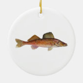 Walleye Keramisch Ornament (Achterkant)